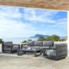 Salon De Jardin Elba Gris Anthracite - 5 Places