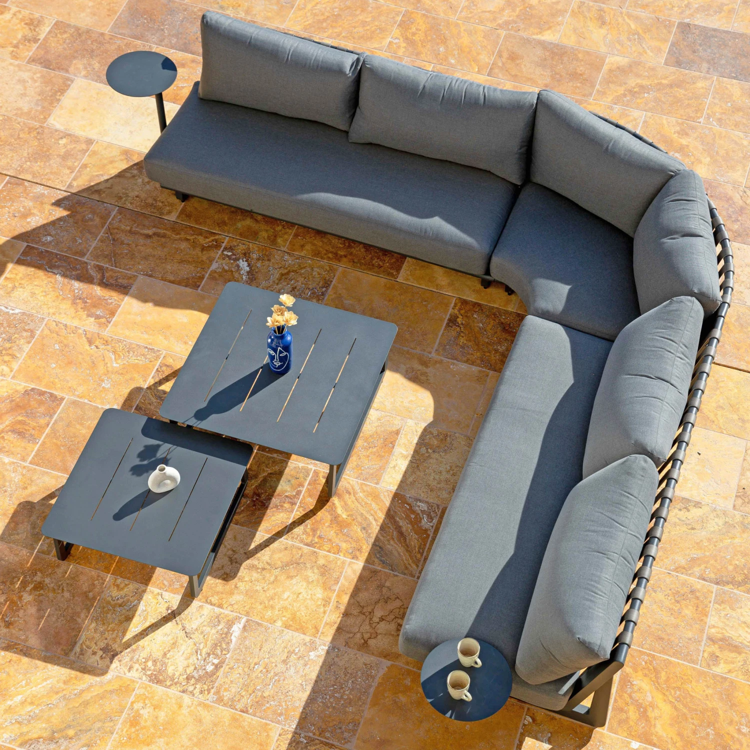 Salon de jardin Long Beach Anthracite - 7 places Salon De Jardin Long Beach Anthracite - 7 Places -Mobilier De Jardin salon de jardin long beach anthracite 7 places 111464 1685711639