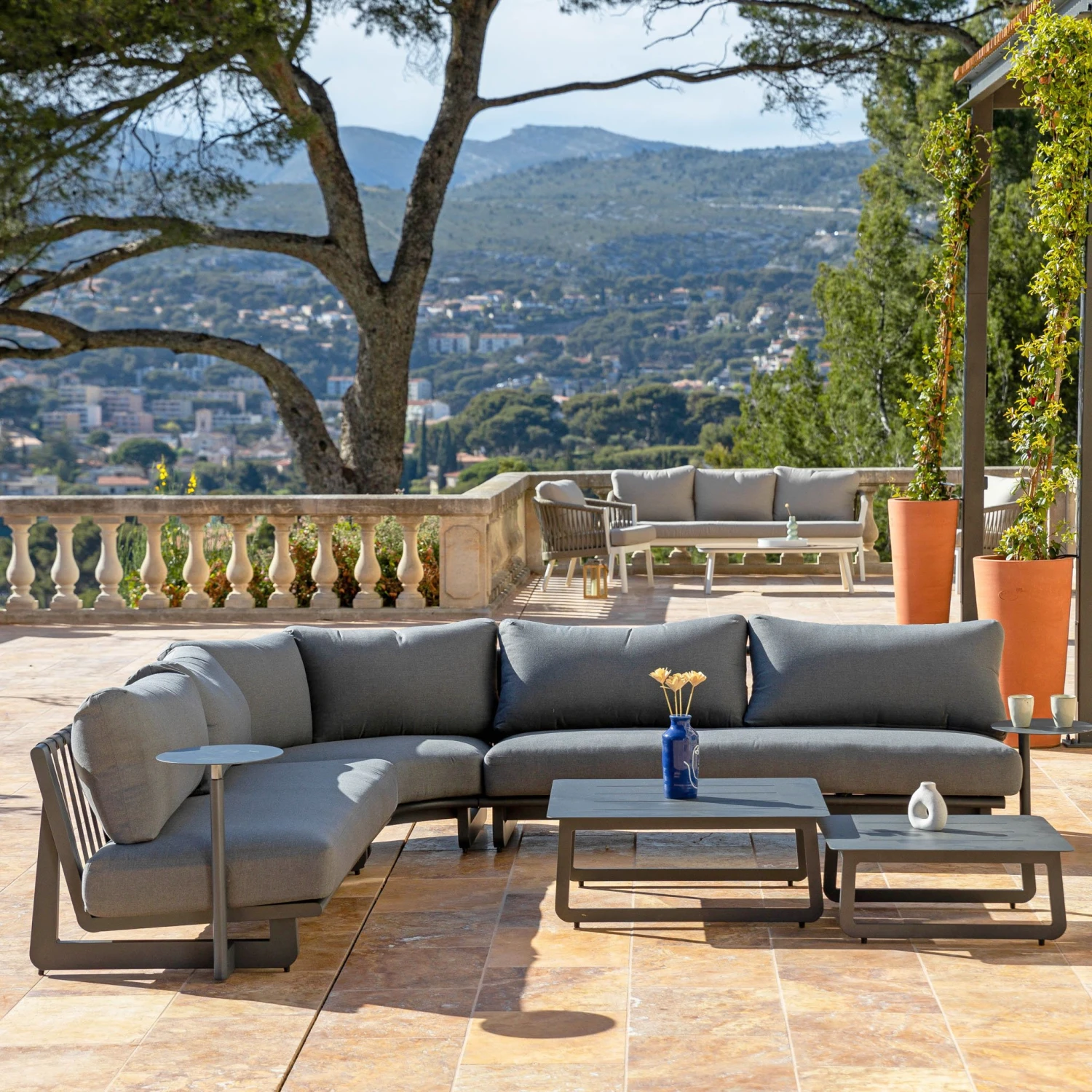 Salon de jardin Long Beach Anthracite - 7 places Salon De Jardin Long Beach Anthracite - 7 Places -Mobilier De Jardin salon de jardin long beach anthracite 7 places 111464 1685711660