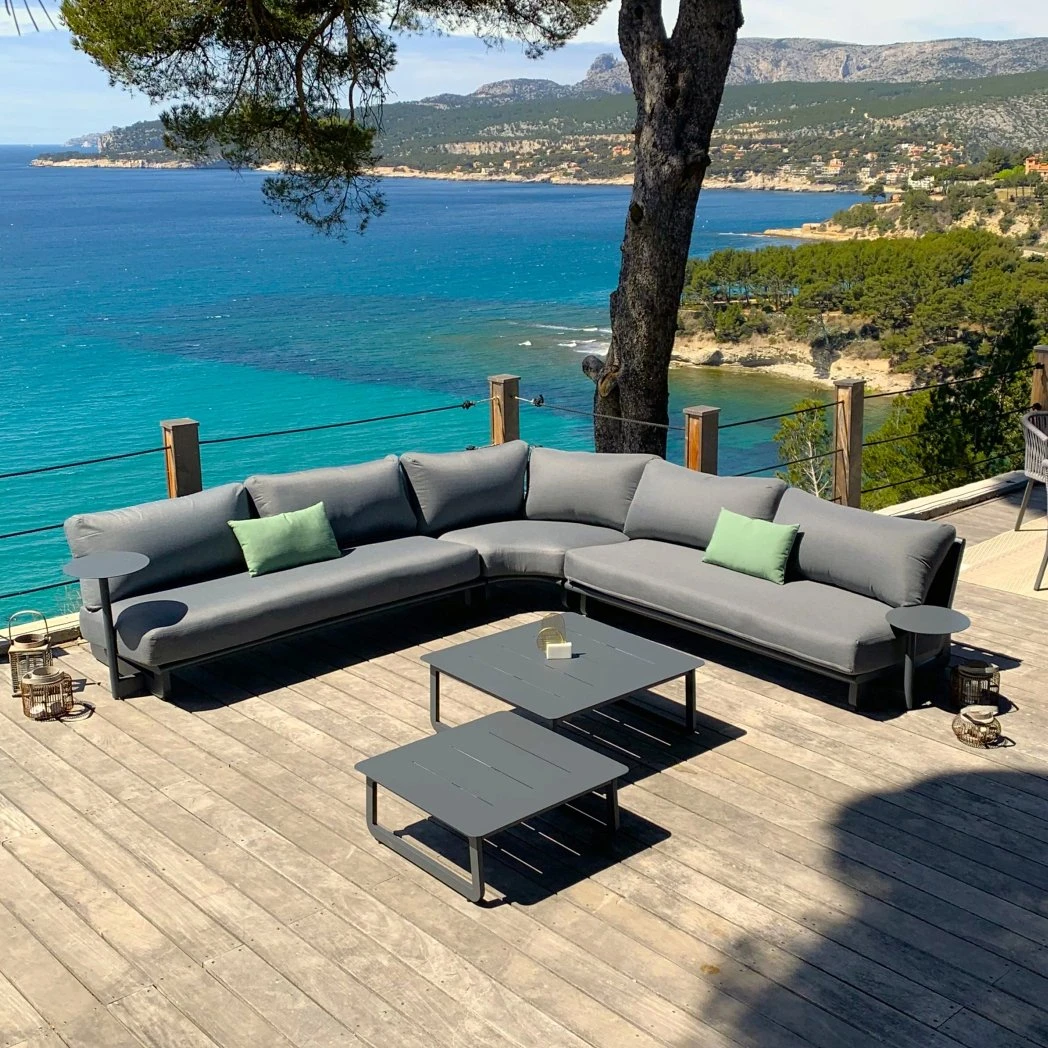 Salon de jardin Long Beach Anthracite - 7 places Salon De Jardin Long Beach Anthracite - 7 Places -Mobilier De Jardin salon de jardin long beach anthracite 7 places 111464 1690440040