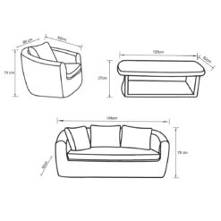 Salon De Jardin Merida Gris - 5 Places -Mobilier De Jardin salon de jardin merida gris 5 places 76883 1667894404