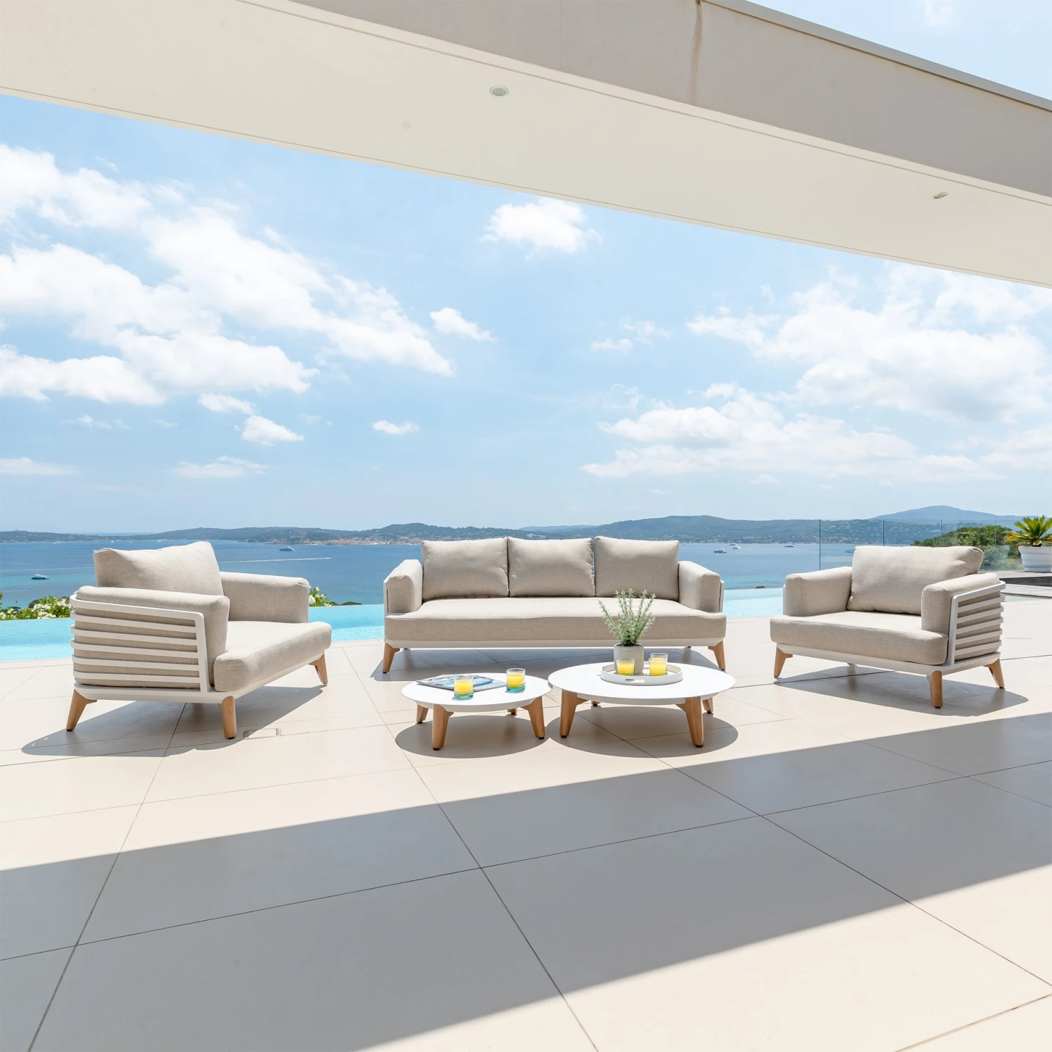 Salon de jardin Monte Carlo 5 places - Blanc Salon De Jardin Monte Carlo 5 Places - Blanc -Mobilier De Jardin salon de jardin monte carlo 5 places blanc 111467 1655387742