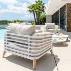 Salon De Jardin Monte Carlo 5 Places - Blanc 5 Salon De Jardin Monte Carlo 5 Places - Blanc -Mobilier De Jardin salon de jardin monte carlo 5 places blanc 111467 1655387759