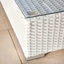 Mobilier De Jardin -Mobilier De Jardin salon de jardin palma blanc 5 places 68614 5 1585211650