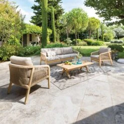 Salon De Jardin Papouasie Acacia - 5 Places