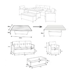 Salon De Jardin Tivoli Up And Down Gris Clair/Gris Foncé - 7 Places 7 Salon De Jardin Tivoli Up And Down Gris Clair/Gris Foncé - 7 Places -Mobilier De Jardin salon de jardin tivoli up and down gris clair gris fonc 7 places 76886 1667900843