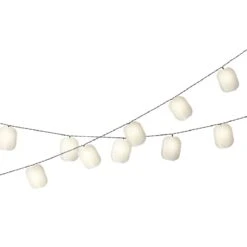 Guirlande Lumineuse Solaire Ellipse 4,5 M - Blanc Chaud 10 LED -Mobilier De Jardin solar guirlande lumineuse blanc 113081 1642602695