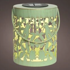 Lanterne Solaire à LED Natura - Vert -Mobilier De Jardin solar lanterne metal fixe dia14 00 h18 00cm 1l vert antique 124665 1671182747