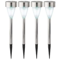 Lot De 4 Bornes De Jardin Solaires Gemme - Blanc Froid 3 Lot De 4 Bornes De Jardin Solaires Gemme - Blanc Froid -Mobilier De Jardin solar pique jardin lumineux 113102 1642666332