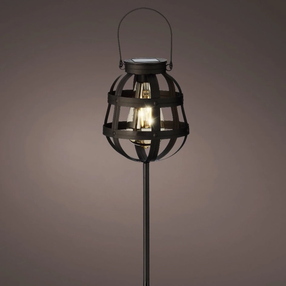 Borne de jardin solaire Fery - Noir Borne De Jardin Solaire Fery - Noir -Mobilier De Jardin solar pique jardin lumineux metal fixe dia14 00 h80 00cm 1l noir 124602 1671180489