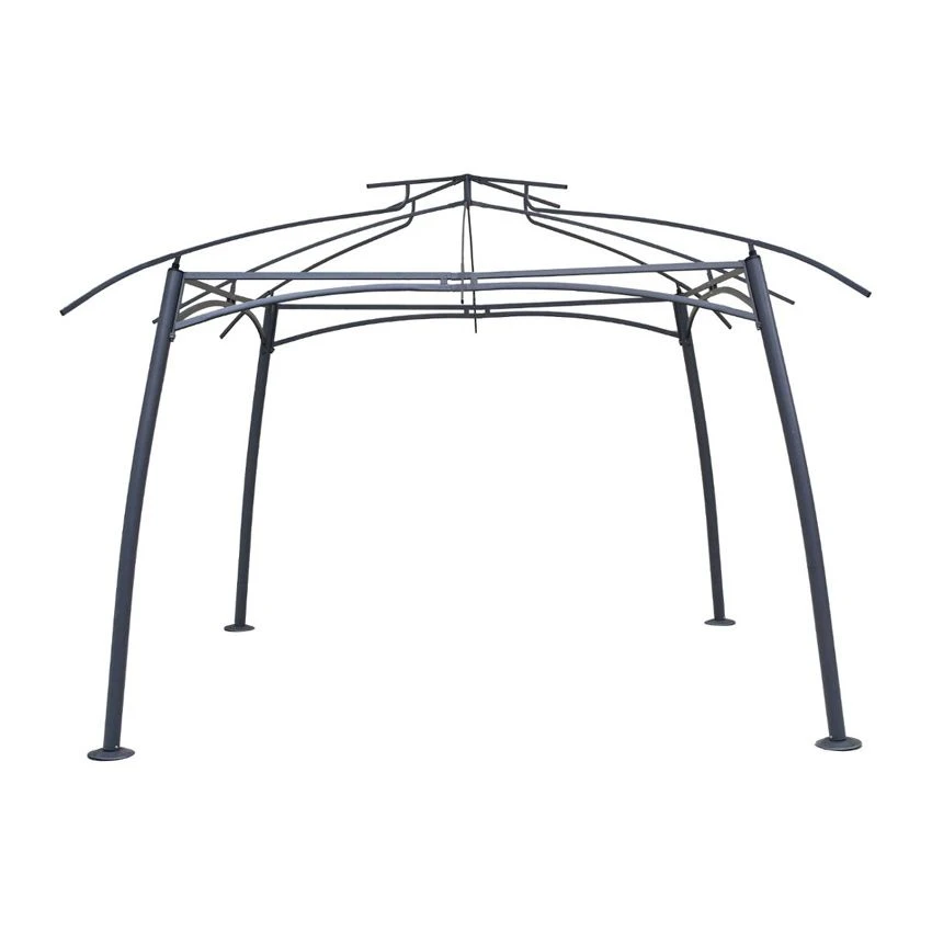 Structure de tonnelle Maldives (3,3 x 3,3 m) - Gris Graphite Structure De Tonnelle Maldives (3,3 X 3,3 M) - Gris Graphite -Mobilier De Jardin struc ton maldives 3 3x3 3grap 50655 2