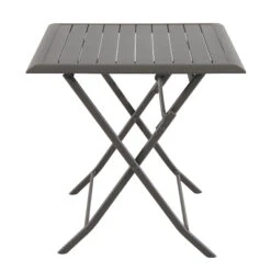 Table De Jardin Pliante Aluminium Azua (71 X 71 Cm) - Marron Tonka -Mobilier De Jardin table azua pli alu tonka 2p 68362 1