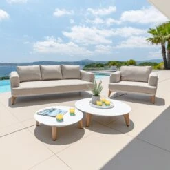 Table Basse De Jardin Ronde (D68 Cm) Monte Carlo - Blanc -Mobilier De Jardin table basse de jardin dia 68cm monte carlo blanc 127700 1679304039