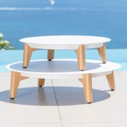 Table Basse De Jardin Ronde (D68 Cm) Monte Carlo - Blanc -Mobilier De Jardin table basse de jardin dia 68cm monte carlo blanc 127700 1679304352