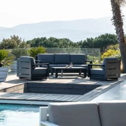 Table Basse De Jardin Rectangulaire Elba - Gris Anthracite -Mobilier De Jardin table basse de jardin elba anthracite 111437 1648202655