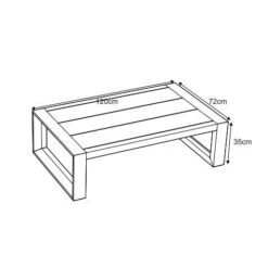 Table Basse De Jardin Rectangulaire Elba - Gris Anthracite -Mobilier De Jardin table basse rectangulaire elba anthracite 111437 1667910441