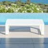 Table Basse De Jardin Rectangulaire Elba - Blanc