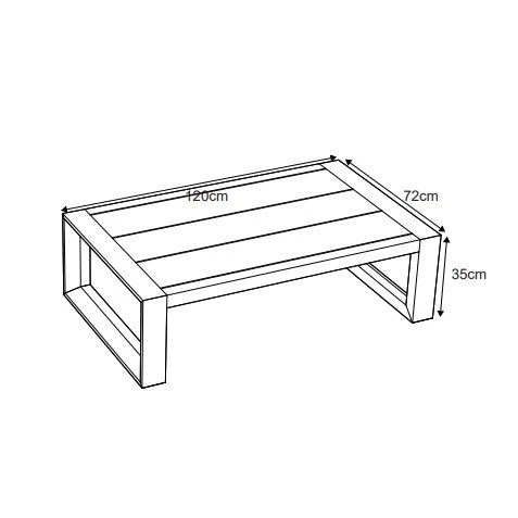 Table basse de jardin rectangulaire Elba - Blanc Table Basse De Jardin Rectangulaire Elba - Blanc -Mobilier De Jardin table basse rectangulaire elba blanc 111440 1667910401