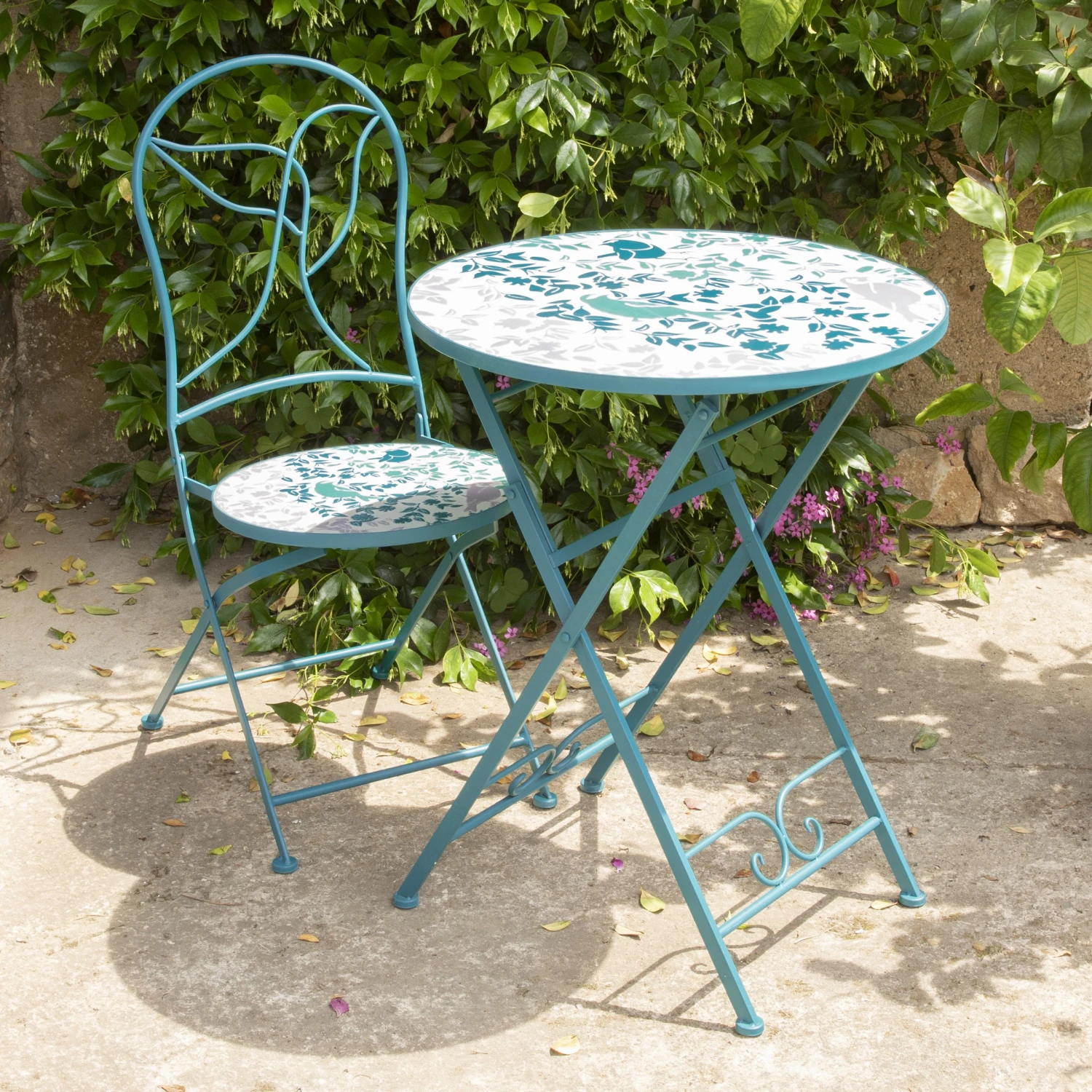 Table bistro mosaïque Minca Bleu Table Bistro Mosaïque Minca Bleu -Mobilier De Jardin table bistro mosa que minca bleu 124743 1685701520