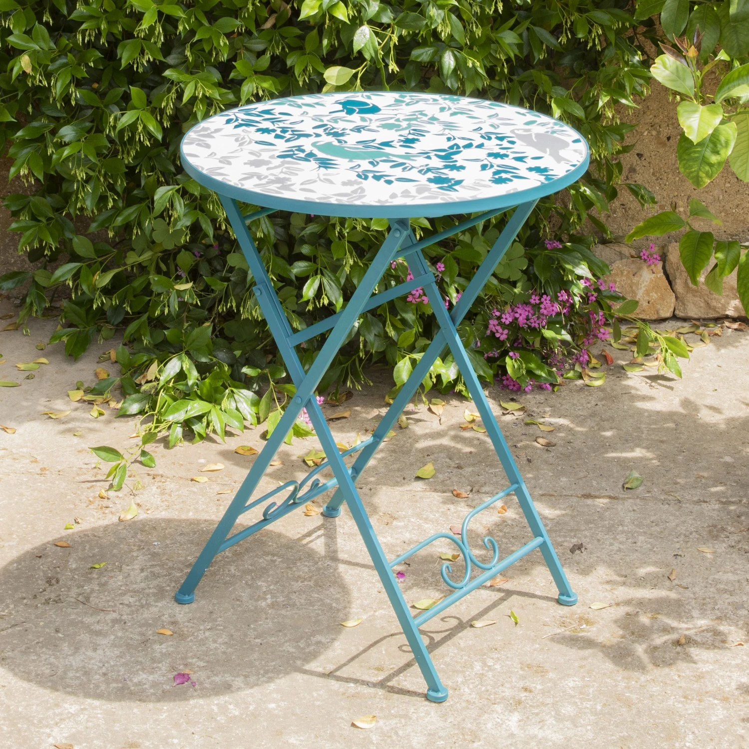 Table bistro mosaïque Minca Bleu Table Bistro Mosaïque Minca Bleu -Mobilier De Jardin table bistro mosa que minca bleu 124743 1685701538