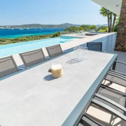 Table De Jardin 8 Places Aluminium/Céramique Torano (192 X 102 Cm) - Gris Anthracite -Mobilier De Jardin table de jardin 8 places aluminium c ramique torano 192 x 102 cm gris anthracite 99713 1655717726