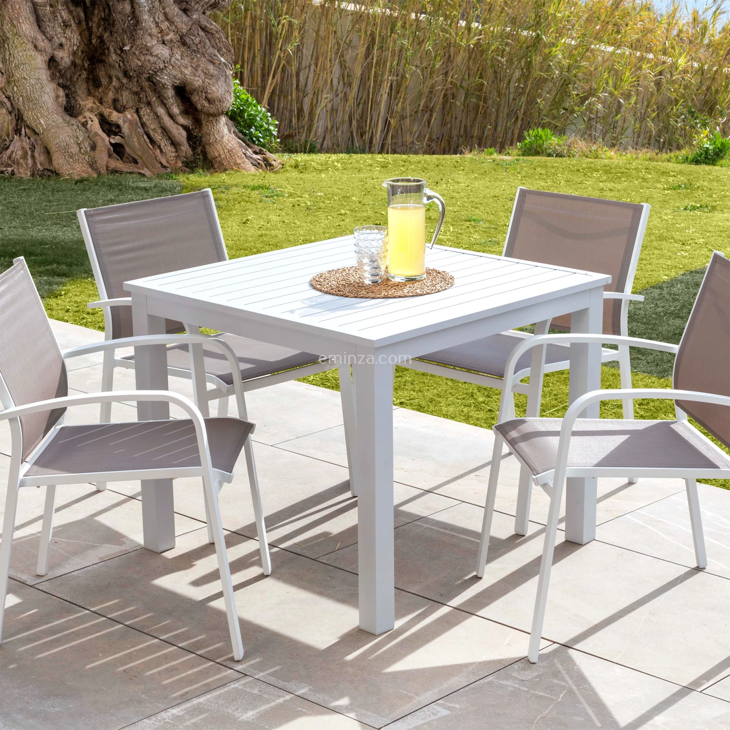 Table de jardin 4 places Aluminium Murano (89 x 89 cm) - Blanche Table De Jardin 4 Places Aluminium Murano (89 X 89 Cm) - Blanche -Mobilier De Jardin table de jardin carree aluminium murano 89 x 89 cm blanche 76607 1583233936