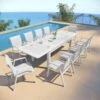 Table De Jardin Extensible 10 Places Verona (280 X 95 Cm) - Blanche