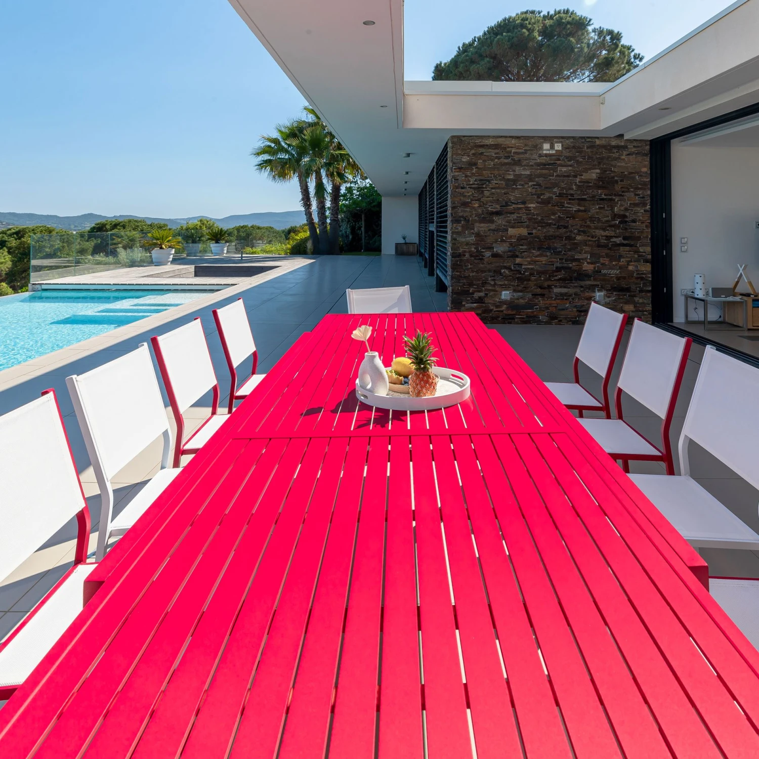 Table de jardin extensible 12 places Aluminium Murano (320 x 100 cm) - Rouge Table De Jardin Extensible 12 Places Aluminium Murano (320 X 100 Cm) - Rouge -Mobilier De Jardin table de jardin extensible 12 places aluminium murano 320 x 100 cm rouge 76784 1655729630