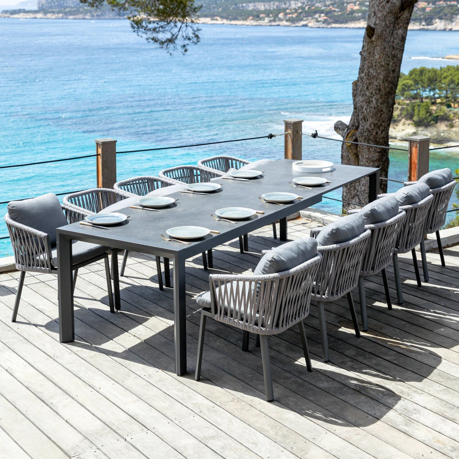 Table de jardin extensible 12 places Aluminum Amalfi (300 x 96 cm) - Gris anthracite Table De Jardin Extensible 12 Places Aluminum Amalfi (300 X 96 Cm) - Gris Anthracite -Mobilier De Jardin table de jardin extensible 12 places aluminum amalfi 300 x 96 cm gris anthracite 124917 1685706821