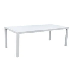 Table De Jardin 8 Places Aluminium Murano (210 X 100 Cm) - Blanche 3 Table De Jardin 8 Places Aluminium Murano (210 X 100 Cm) - Blanche -Mobilier De Jardin table de jardin rectangulaire aluminium murano 210 x 100 cm blanche 76670 1583223572