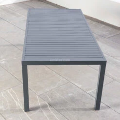 Table De Jardin 8 Places Aluminium Murano (210 X 100 Cm) - Gris Ardoise -Mobilier De Jardin table de jardin rectangulaire aluminium murano 210 x 100 cm gris ardoise 76673 1583162665