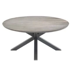 Table De Jardin Ronde Aluminium Embruns - Noisette -Mobilier De Jardin table de jardin ronde aluminium embruns noisette 68498 1684241985