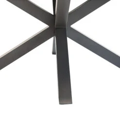 Table De Jardin Ronde Aluminium Embruns - Noisette -Mobilier De Jardin table embruns alu macadamia 8p 68498 1