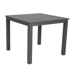 Table De Jardin 4 Places Aluminium Murano (89 X 89 Cm) - Gris Anthracite -Mobilier De Jardin table fix carre murano 89x89 anthracite 76598