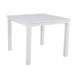 Table De Jardin 4 Places Aluminium Murano (89 X 89 Cm) - Blanche 3 Table De Jardin 4 Places Aluminium Murano (89 X 89 Cm) - Blanche -Mobilier De Jardin table fix carre murano 89x89 blanche 76607