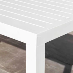 Table Haute 6 Places Aluminium Murano - Blanche -Mobilier De Jardin table haute aluminium murano blanche 76652 1582541896