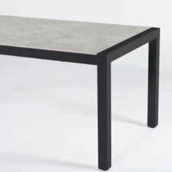 Table De Jardin 6 Places Aluminium/Céramique Modena (150 X 75 Cm) - Gris Anthracite/Gris Clair -Mobilier De Jardin table modena antracite gris 150x90cm 124980 1678806605