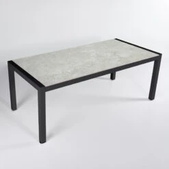 Table De Jardin 6 Places Aluminium/Céramique Modena (150 X 75 Cm) - Gris Anthracite/Gris Clair -Mobilier De Jardin table modena antracite gris 150x90cm 124980 1678806620