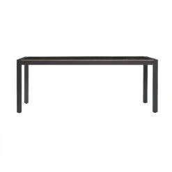 Table De Jardin 6 Places Aluminium/Céramique Modena (150 X 75 Cm) - Gris Anthracite/Gris Clair -Mobilier De Jardin table modena antracite gris 150x90cm 124980 1678964242
