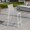 Tabouret De Jardin Alu Empilable Murano - Blanc