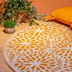 Tapis D'extérieur (D150 Cm) Stessy Jaune