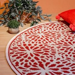 Tapis D'extérieur (D150 Cm) Stessy Rouge