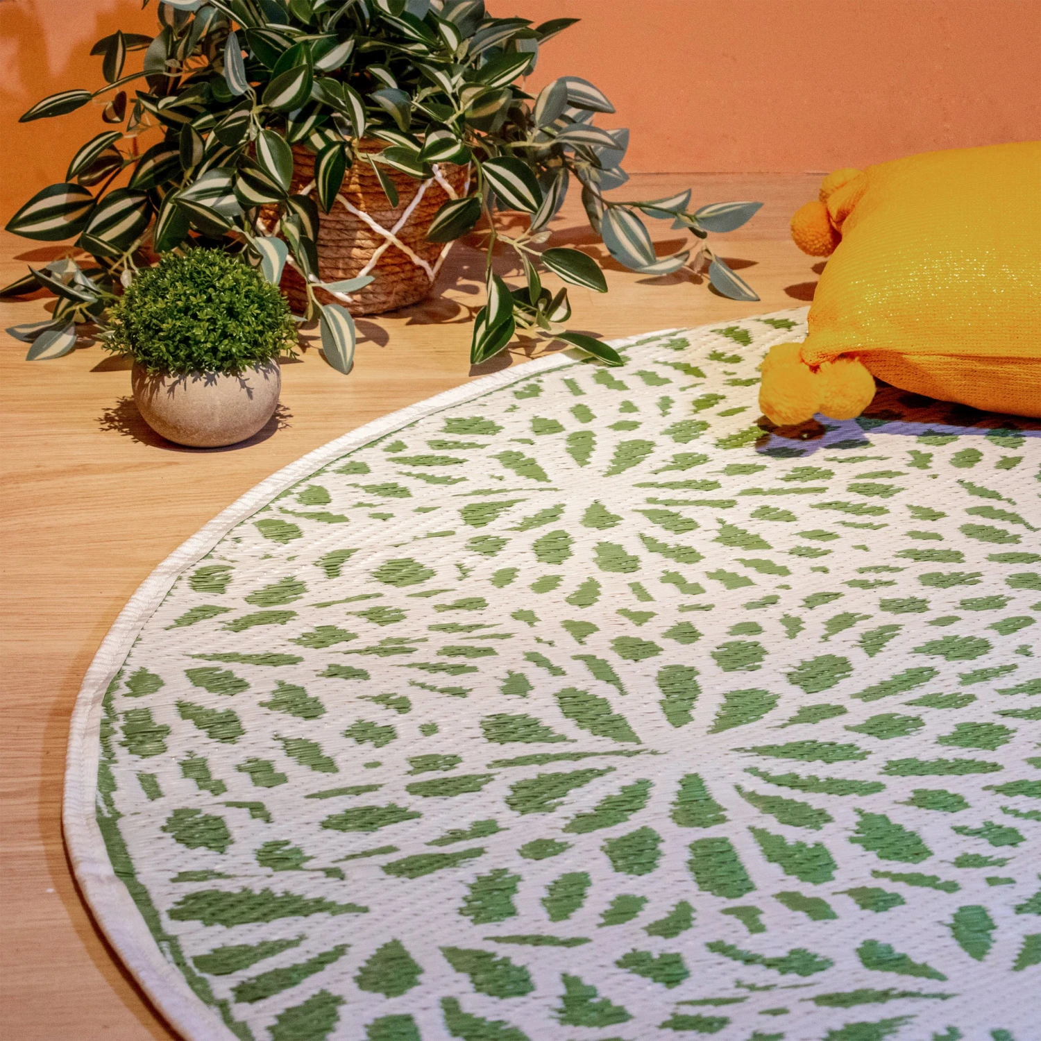 Tapis d'extérieur (D150 cm) Stessy Vert Tapis D'extérieur (D150 Cm) Stessy Vert -Mobilier De Jardin tapis d ext rieur d150 cm stessy vert 124596 1672996101