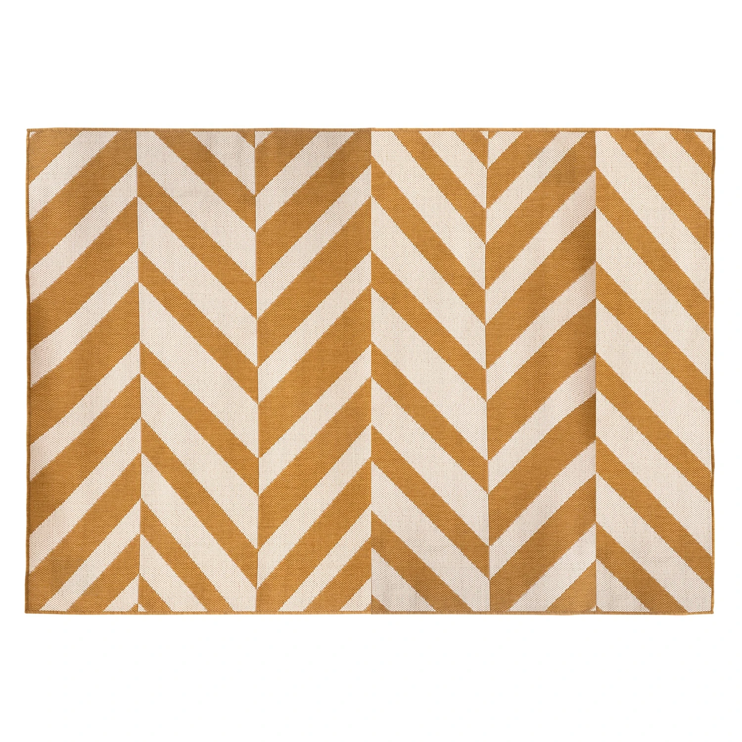 Tapis d'extérieur (120 x 160 cm) Chevron Jaune ocre Tapis D'extérieur (120 X 160 Cm) Chevron Jaune Ocre -Mobilier De Jardin tapis ext int color oc 120x160 126633 1674573480