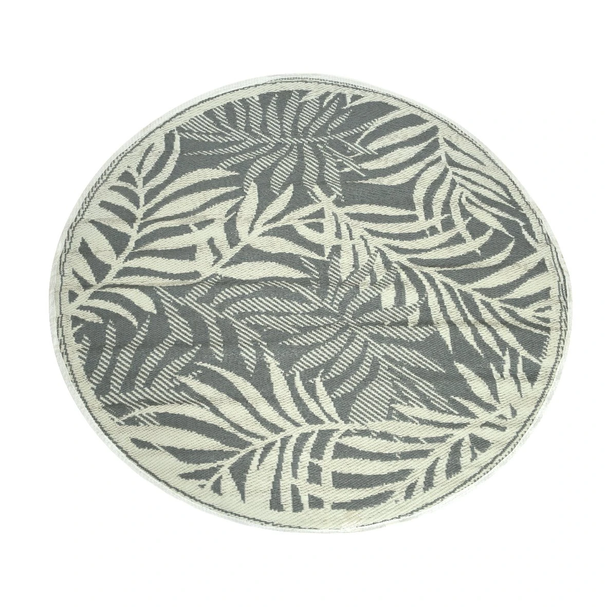 Tapis d'extérieur (D150 cm) Feuillage Gris Tapis D'extérieur (D150 Cm) Feuillage Gris -Mobilier De Jardin tapis polyester 3col ass ext rieur a dia150 00 h0 50cm assorti 124575 1671180256