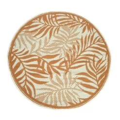 Tapis D'extérieur (D150 Cm) Feuillage Marron