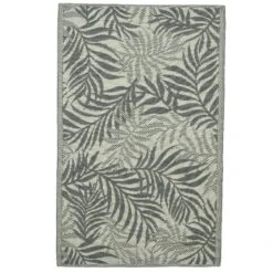 Tapis D'extérieur (50 X 120 Cm) Feuillage Gris