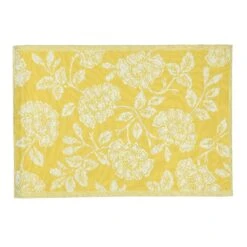 Tapis D'extérieur (120 X 180 Cm) Fleurs Jaune