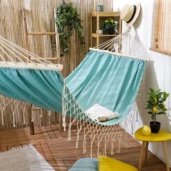 Toile De Hamac Frangi - Aqua