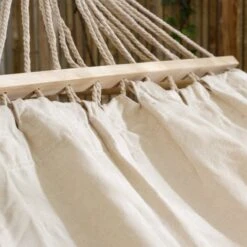 Toile De Hamac Nature Douce - Blanc/écru -Mobilier De Jardin toile de hamac nature douce blanc cru 43741 1623055568